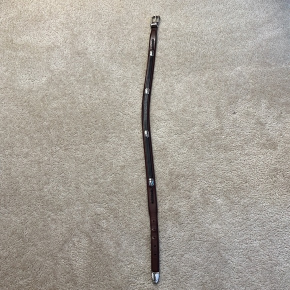 Onyx by Brighton 90’s Vintage 2-Tone Leather Golf Belt - Picture 5 of 8